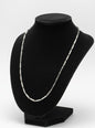 Surogya Signature Sleek Bar & Link Chain – Premium Silver-Toned Minimalist Necklace