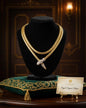 The Royal Serpent Choker – Handcrafted Gold-Finish Mesh Necklace